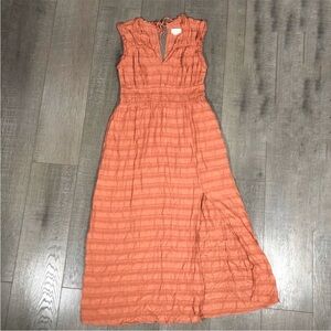 Anthropologie Terracotta Maxi Dress